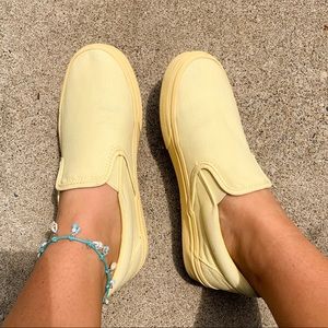 Yellow Vans (slip on)